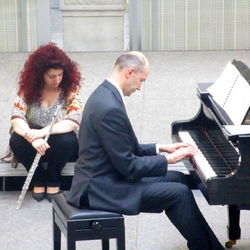 Il duo Antonella Bini e Gabriele Rota 