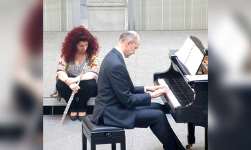 Il duo Antonella Bini e Gabriele Rota 