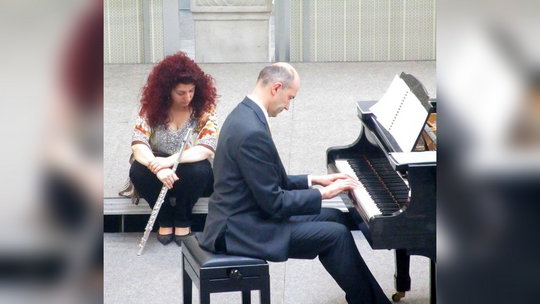 Il duo Antonella Bini e Gabriele Rota 