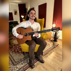 Il chitarrista Davide Galileo Parisi 
