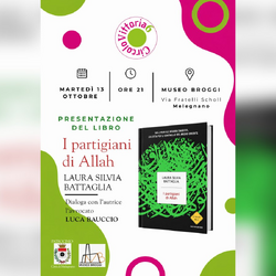 La locandina della presentazione de I partigiani di Allah 