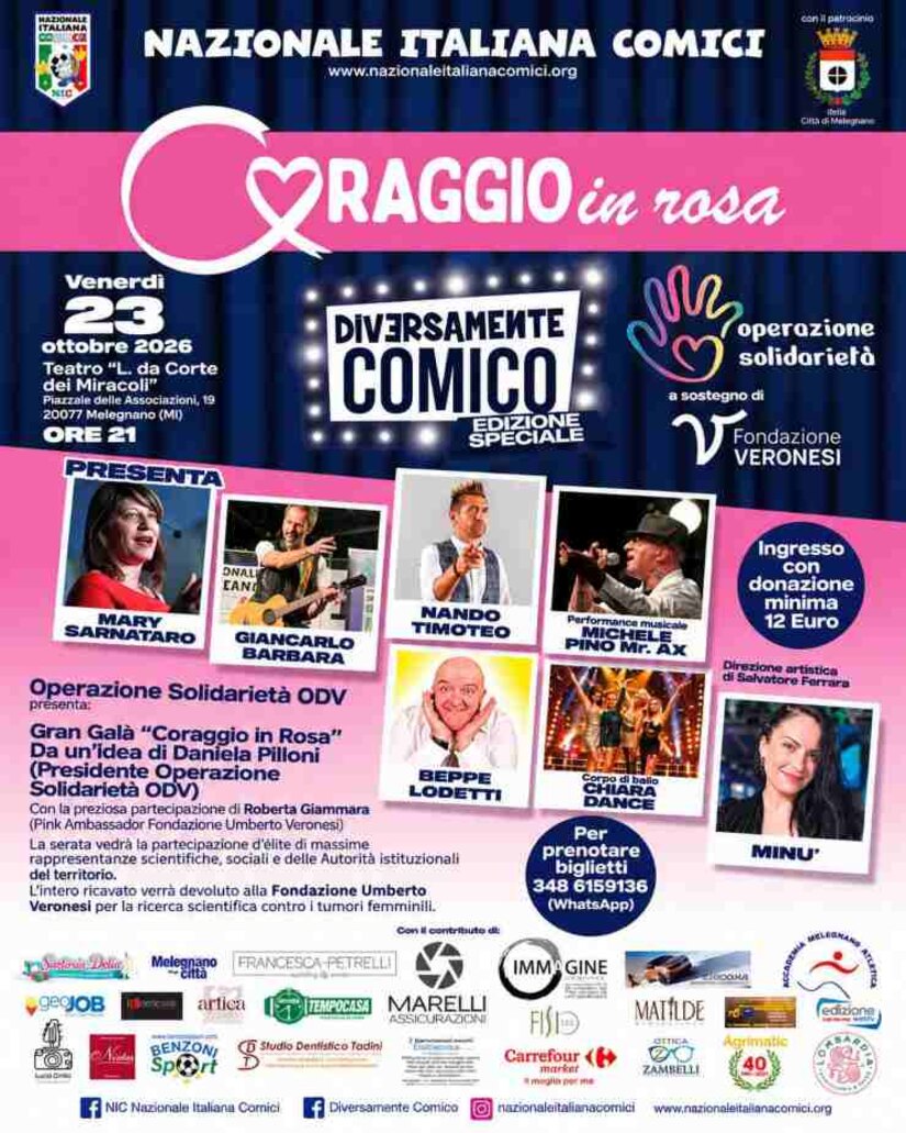 A Melegnano torna Coraggio in Rosa 