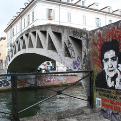 Un murale dedicato ad Alda Merini sui Navigli 