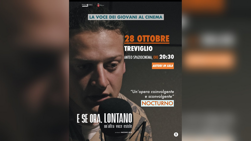 La locandina della proiezione di «E se ora, lontano» a Treviglio 
