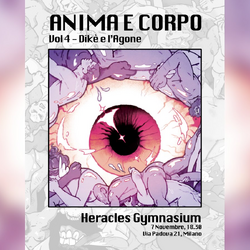 La locandina di Anima e Corpo 4 all'Heracles Gymnasium di via Padova 