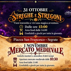 Streghe e Stregoni e il Mercato Medievale in piazza San Francesco a Segrate 
