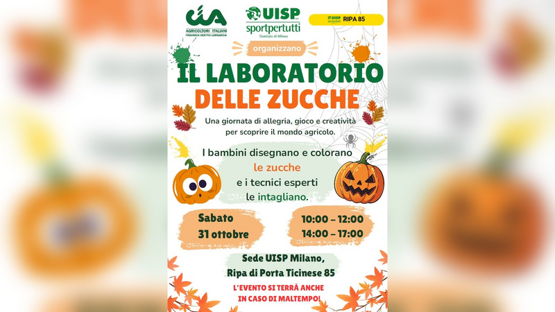 La locandina del Laboratorio delle Zucche a Ripa 85 
