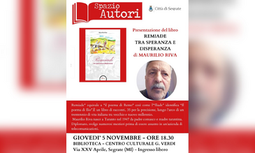 La locandina della presentazione di «Remiade» di Maurilio Riva 