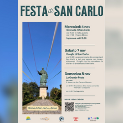 La locandina della Festa di San Carlo ad Arona 