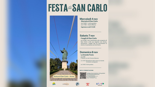 La locandina della Festa di San Carlo ad Arona 