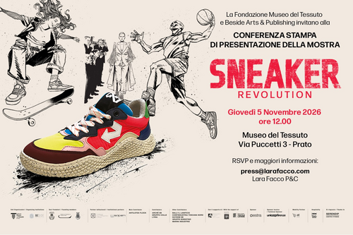 La grafica di «Sneaker Revolution» al Museo del Tessuto di Prato 