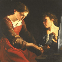Orazio Gentileschi, «Santa Cecilia e un angelo», in mostra a Parma 