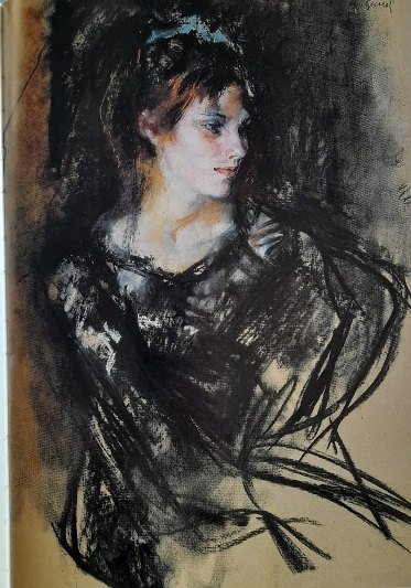 Ritratto di Ilaria (1964) Pastello su pannello cm 100X70 