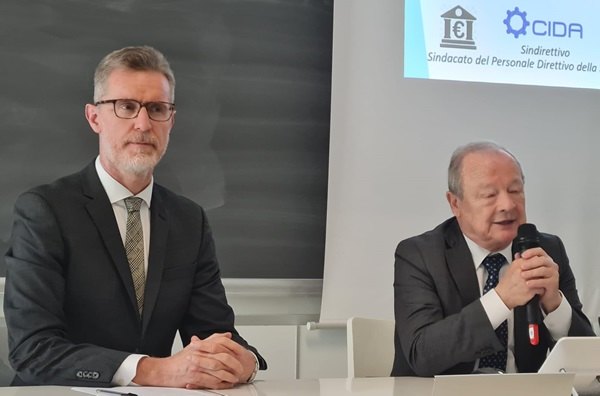 Simone Chiappa Presidente Federmanager Lecco e Franco Del Vecchio Segretario CIDA Lombardia 