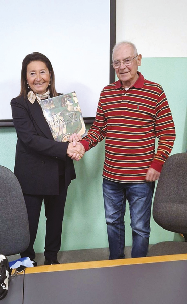 La preside Isabella Sgarbi con Giorgio Borin 