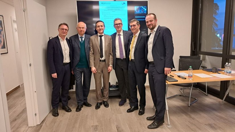 Da sinistra Grande, Melega, Pettinari, Rappini, Giannone e Sobacchi 