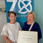 Attestato a Gabriella Turrini per i 25 anni