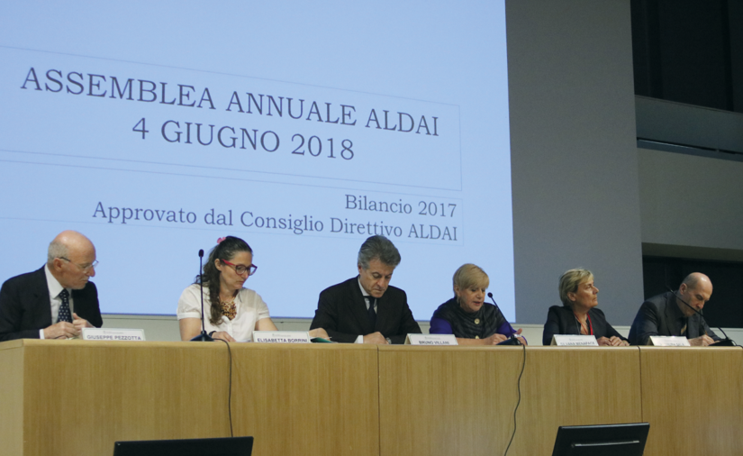 Da sinistra: Giuseppe Pezzotta, Elisabetta Borrini, Bruno Villani, Silvana Menapace, Annalisa Sala ed Emilio Locatelli. 