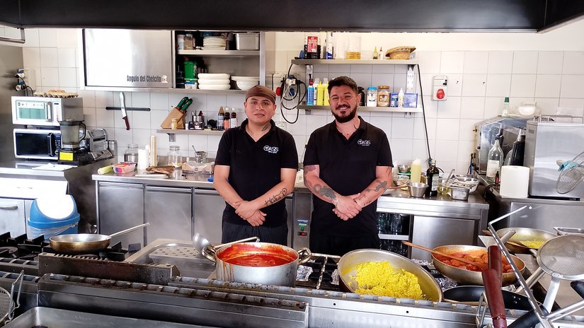 Lo chef Miguel González, e il titolare Ismaele Fontana 