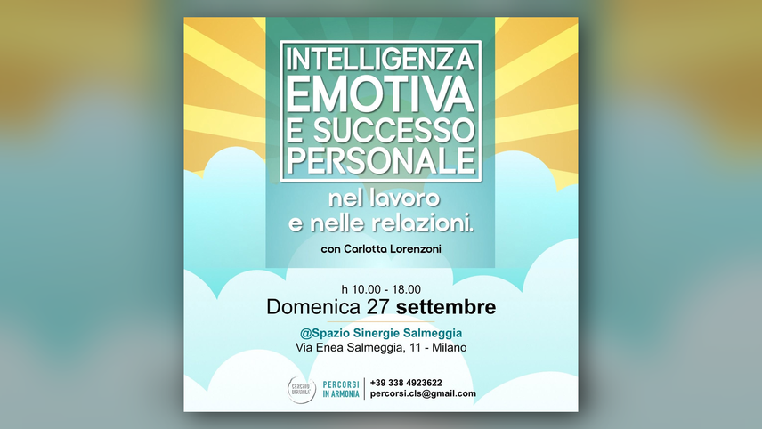 La locandina del corso Intelligenza emotiva e successo personale 