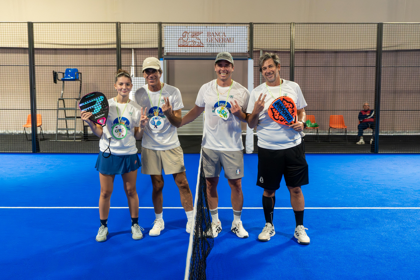 Il torneo di padel benefico di Banca Generali e Associazione CAF 