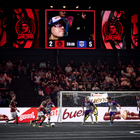 Una fase di gioco alla Kings League Arena di Cologno Monzese 