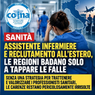 L'infografica del sindacato COINA sulla carenza di infermieri 