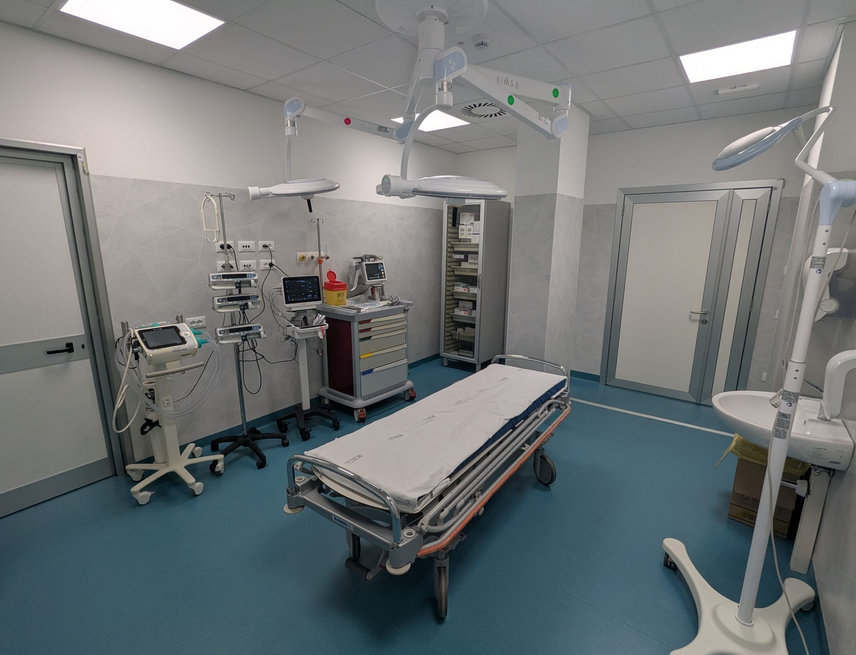 Uno degli ambienti del pronto soccorso rinnovato dell'ospedale di Melzo 