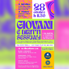 La locandina dell'incontro «Giovani e diritti sessuali» a Palazzo Pirelli 