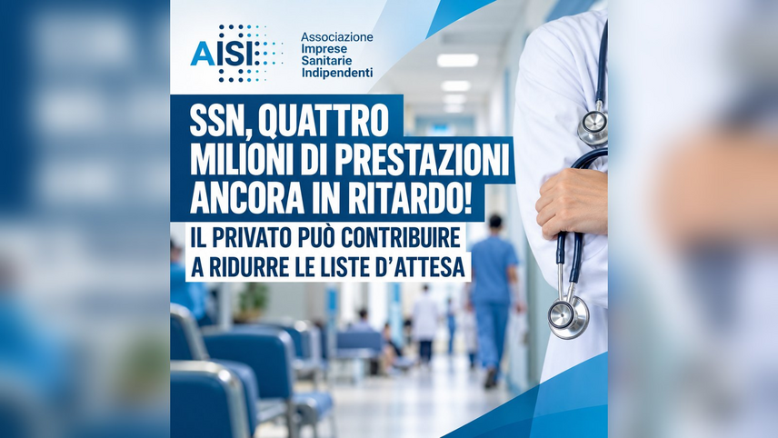 L'infografica dell'AISI sulle prestazioni sanitarie in ritardo 