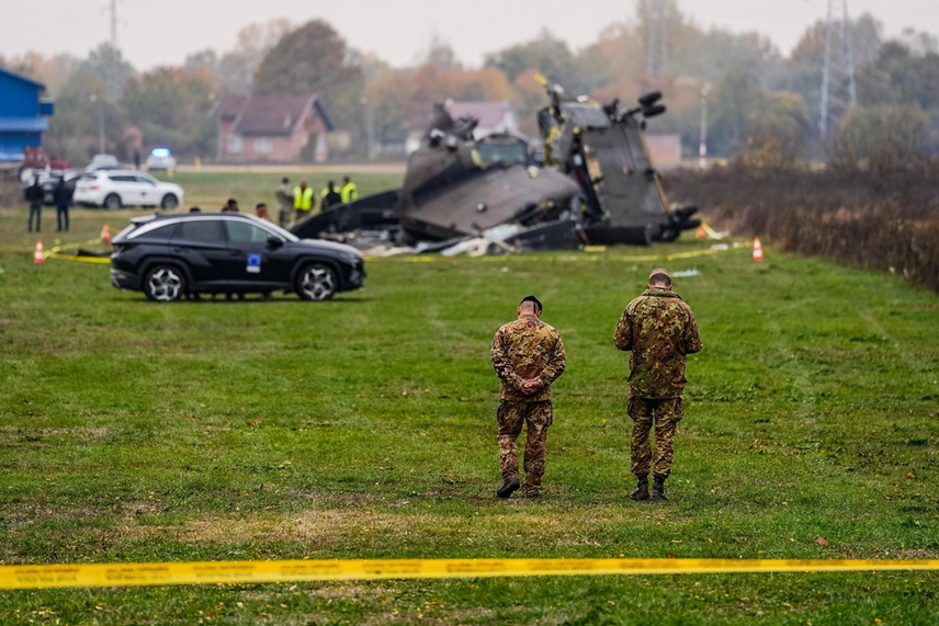 L’area dell’incidente aereo avvenuto in Bosnia 