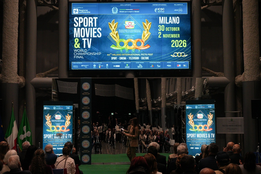 I loghi della rassegna internazionale Sport Movies & TV 2026 