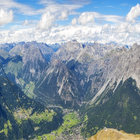 Veduta aerea di Bormio e della Valtellina 