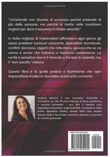 Il counseling che fa l'azienda vincente IV di copertina 