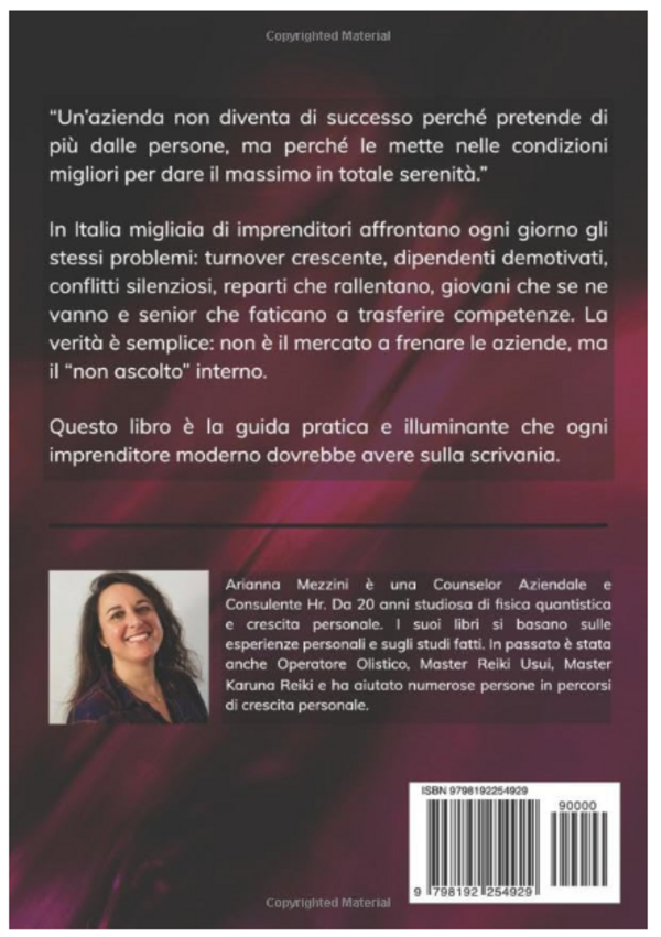 Il counseling che fa l'azienda vincente IV di copertina 